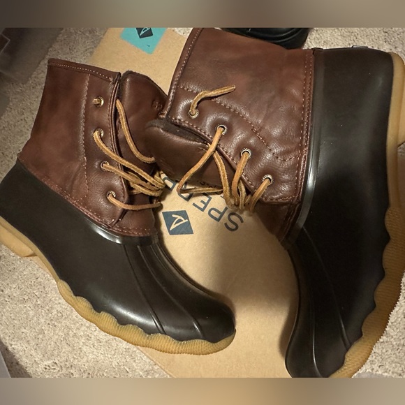 Sperry Saltwater Duck Boot-Brown - Picture 2 of 4